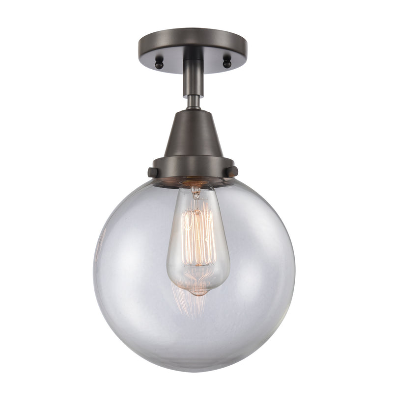 Innovations 447-1C-OB-G202-8 One Light Flush Mount, Oil Rubbed Bronze