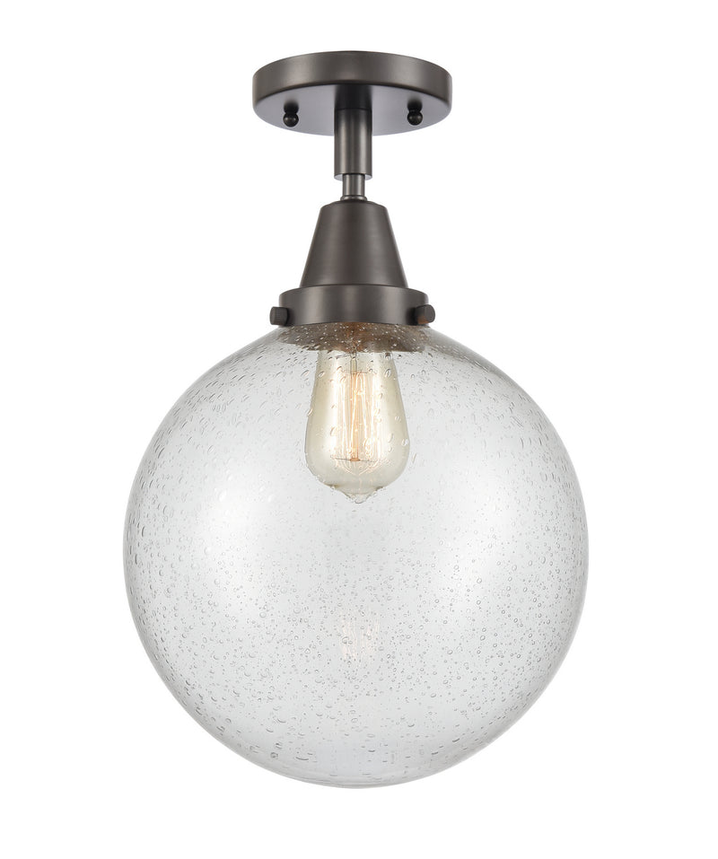 Innovations 447-1C-OB-G204-10-LED LED Flush Mount, Oil Rubbed Bronze