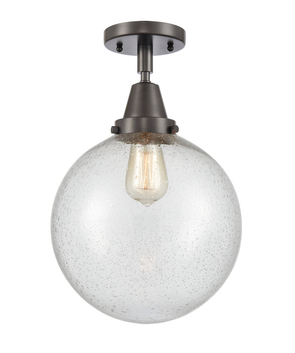 Innovations 447-1C-OB-G204-10-LED LED Flush Mount, Oil Rubbed Bronze