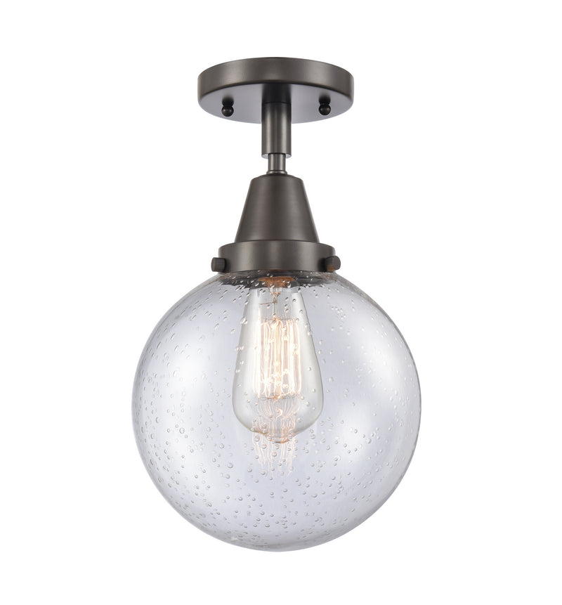 Innovations 447-1C-OB-G204-8-LED LED Flush Mount, Oil Rubbed Bronze
