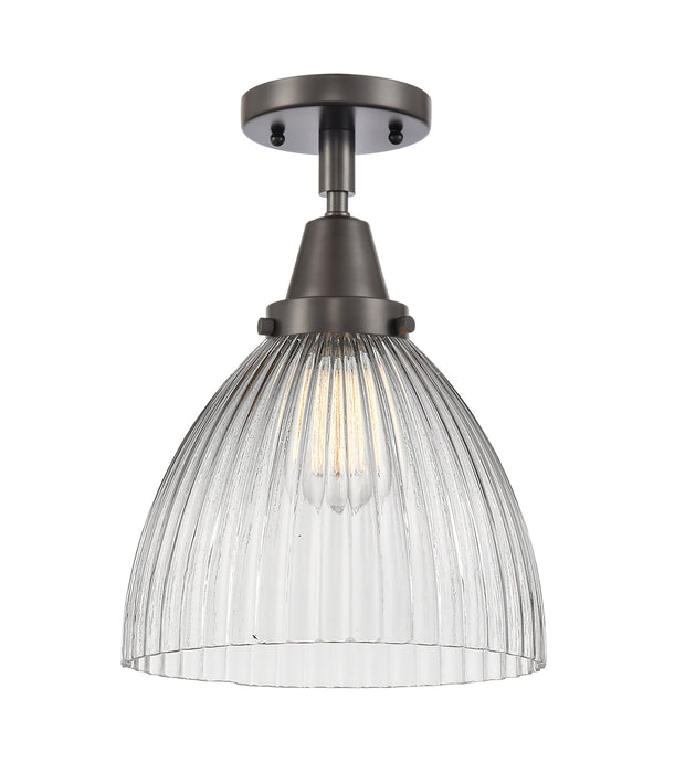 Innovations 447-1C-OB-G222 One Light Flush Mount, Oil Rubbed Bronze