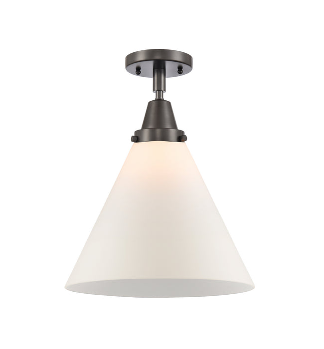 Innovations 447-1C-OB-G41-L One Light Flush Mount, Oil Rubbed Bronze