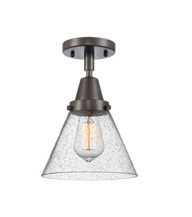 Innovations 447-1C-OB-G44 One Light Flush Mount, Oil Rubbed Bronze