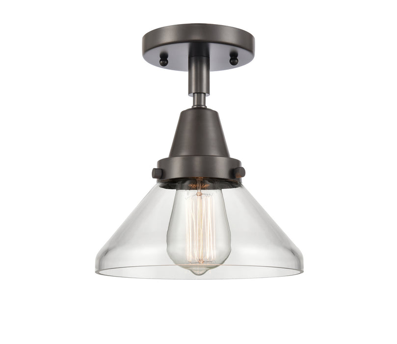 Innovations 447-1C-OB-G4472 One Light Flush Mount, Oil Rubbed Bronze