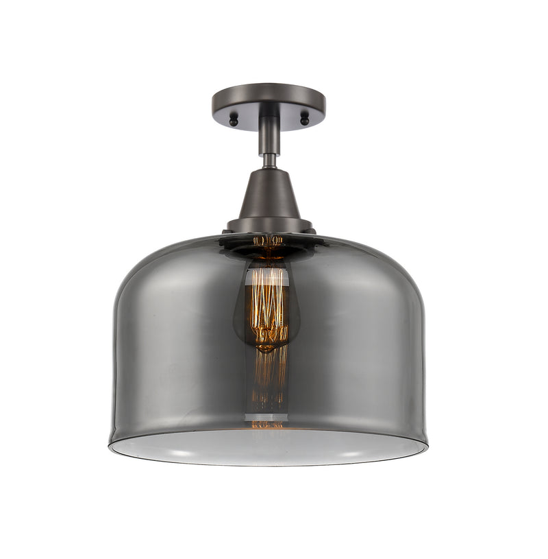 Innovations 447-1C-OB-G73-L One Light Flush Mount, Oil Rubbed Bronze