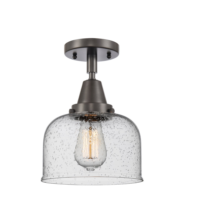Innovations 447-1C-OB-G74 One Light Flush Mount, Oil Rubbed Bronze