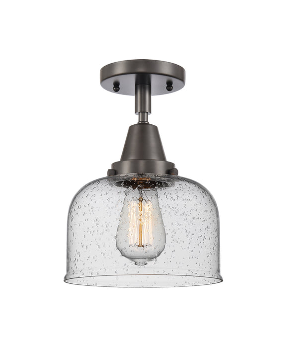 Innovations 447-1C-OB-G74 One Light Flush Mount, Oil Rubbed Bronze