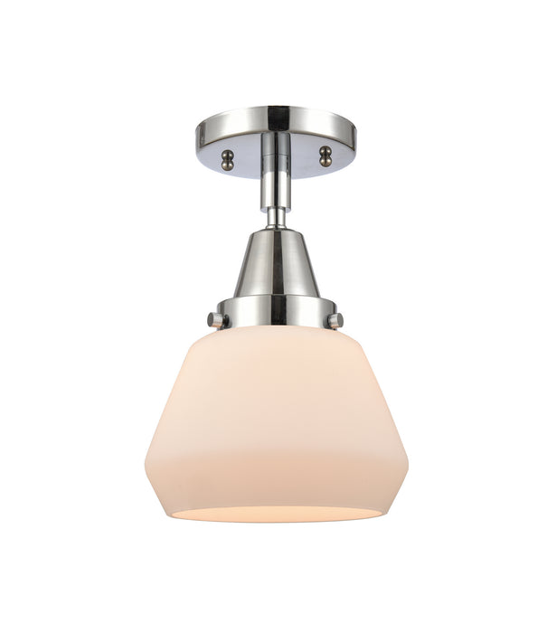 Innovations 447-1C-PC-G171 One Light Flush Mount, Polished Chrome