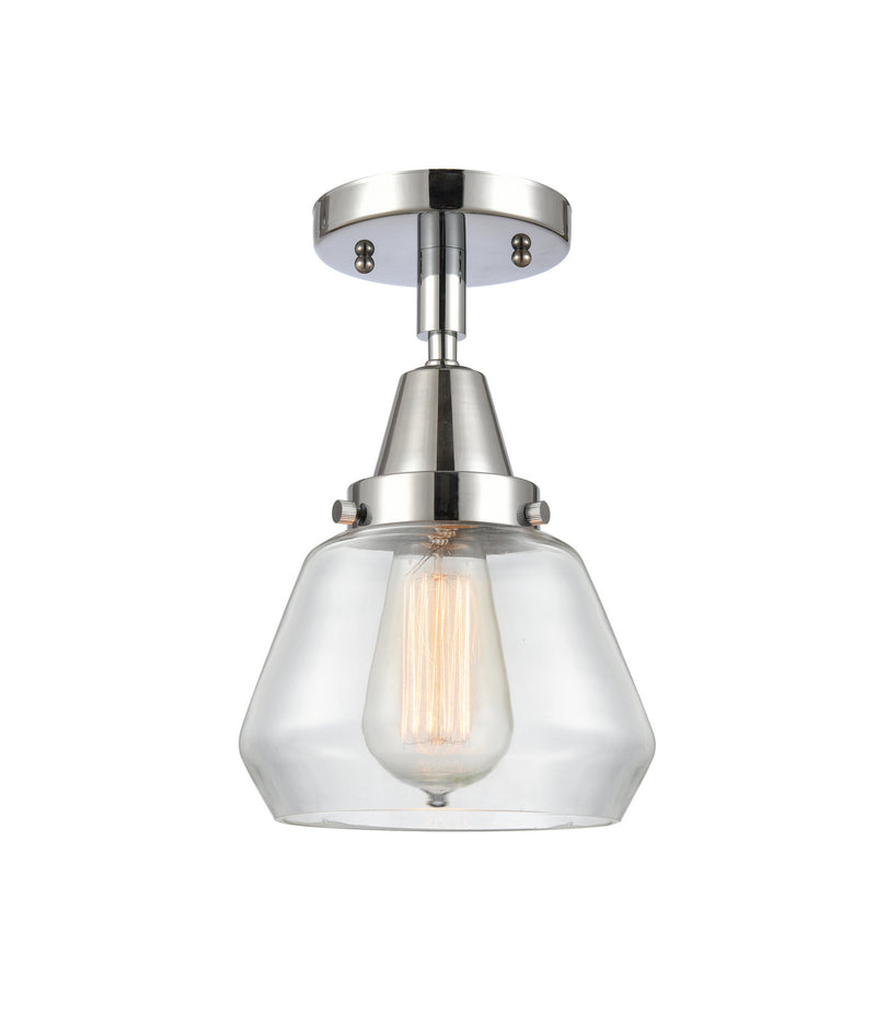 Innovations 447-1C-PC-G172 One Light Flush Mount, Polished Chrome