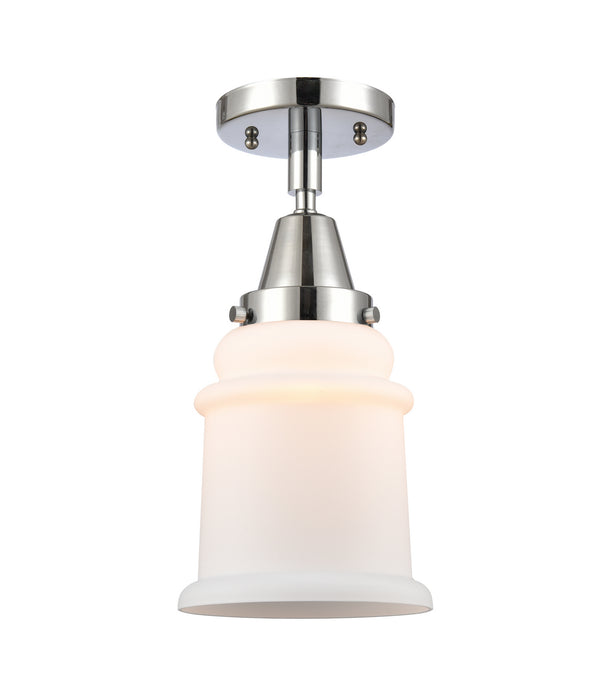 Innovations 447-1C-PC-G181 One Light Flush Mount, Polished Chrome
