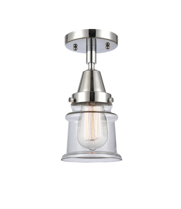 Innovations 447-1C-PC-G182S One Light Flush Mount, Polished Chrome