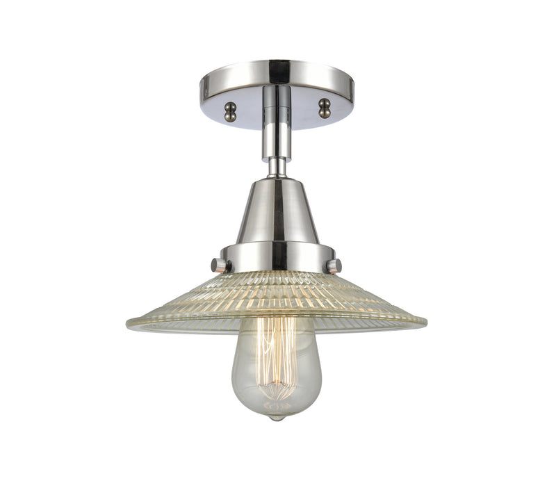 Innovations 447-1C-PC-G2 One Light Flush Mount, Polished Chrome