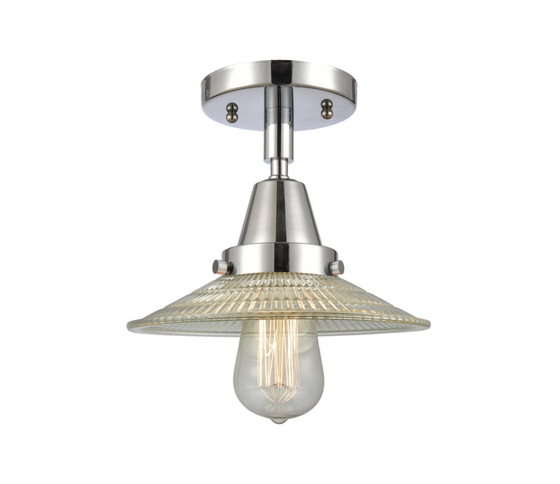 Innovations 447-1C-PC-G2 One Light Flush Mount, Polished Chrome