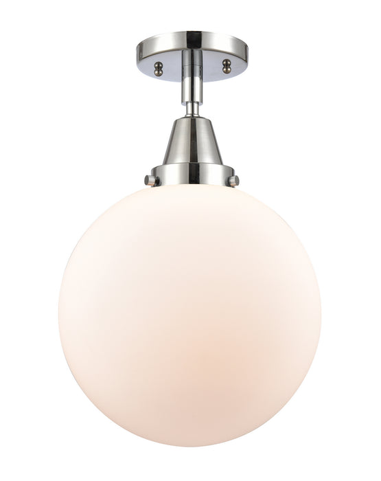 Innovations 447-1C-PC-G201-10-LED LED Flush Mount, Polished Chrome