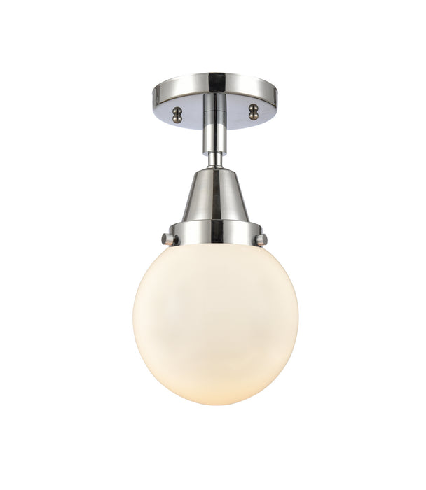 Innovations 447-1C-PC-G201-6-LED LED Flush Mount, Polished Chrome
