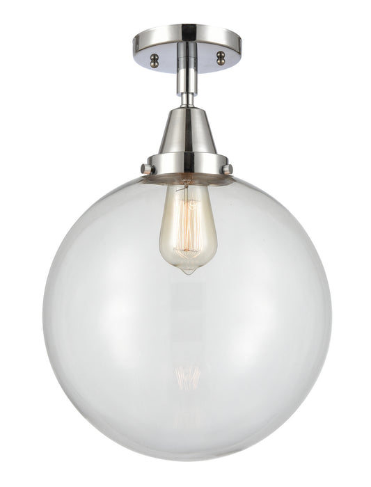 Innovations 447-1C-PC-G202-12-LED LED Flush Mount, Polished Chrome