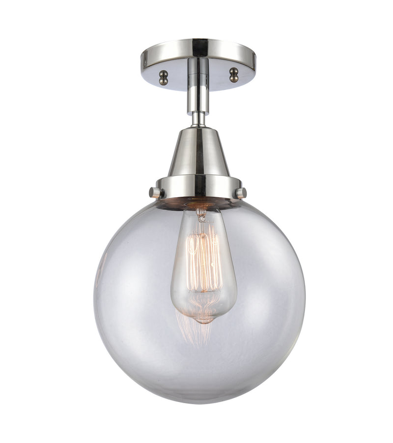 Innovations 447-1C-PC-G202-8-LED LED Flush Mount, Polished Chrome