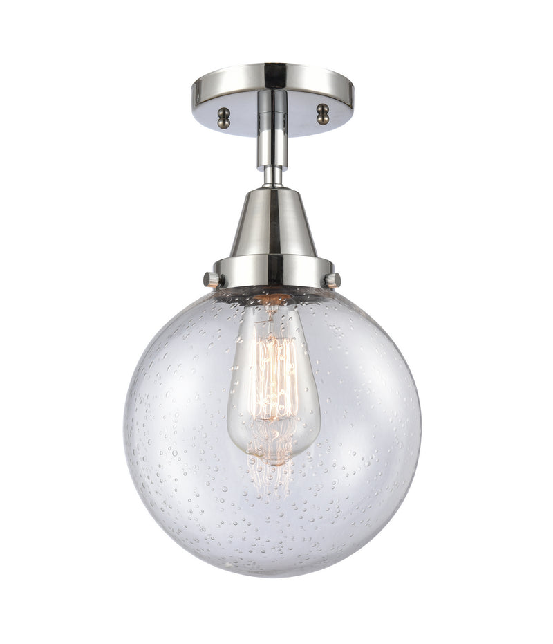 Innovations 447-1C-PC-G204-8-LED LED Flush Mount, Polished Chrome