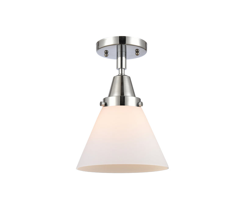 Innovations 447-1C-PC-G41 One Light Flush Mount, Polished Chrome