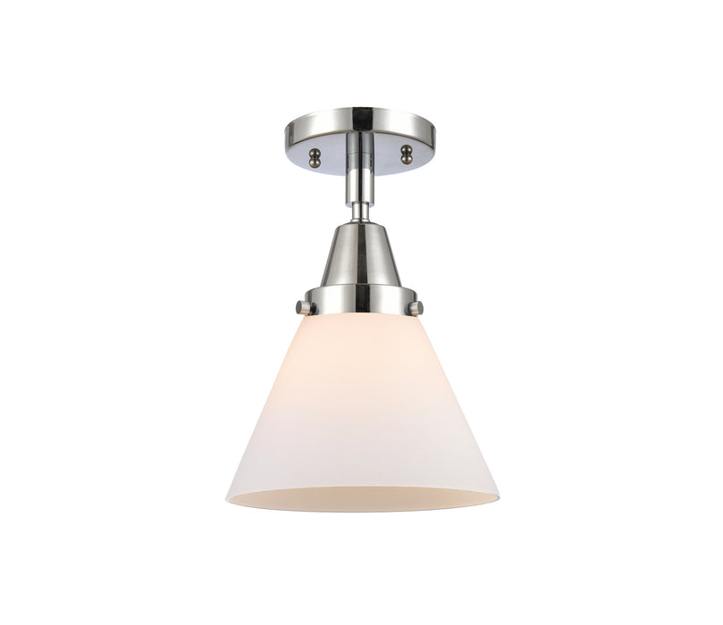 Innovations 447-1C-PC-G41 One Light Flush Mount, Polished Chrome