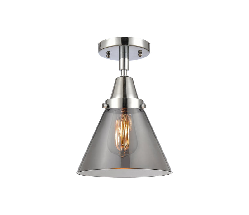Innovations 447-1C-PC-G43 One Light Flush Mount, Polished Chrome
