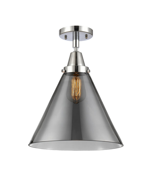 Innovations 447-1C-PC-G43-L One Light Flush Mount, Polished Chrome
