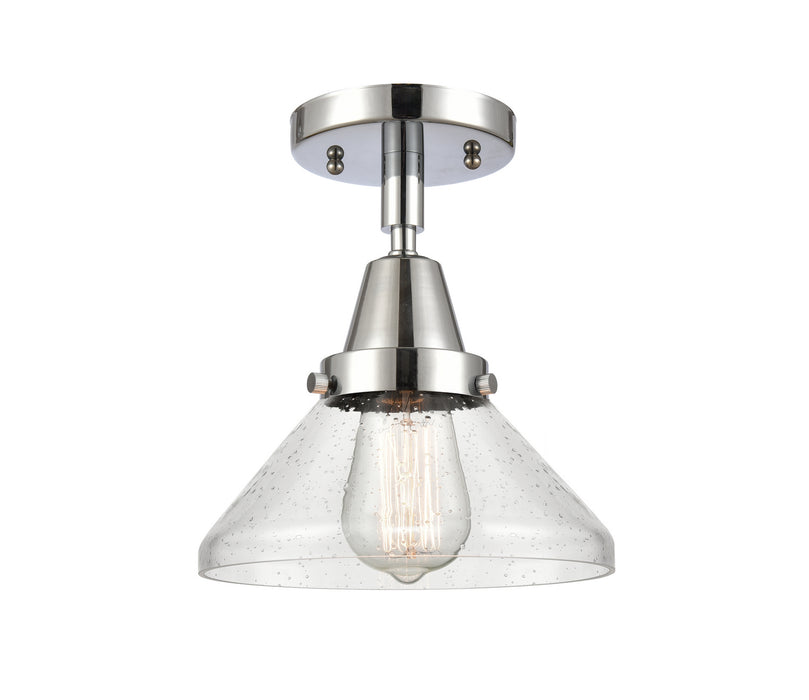 Innovations 447-1C-PC-G4474 One Light Flush Mount, Polished Chrome