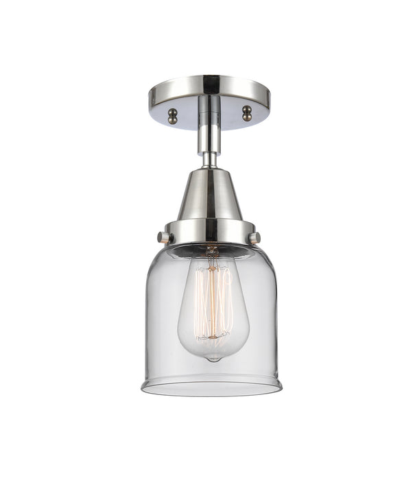 Innovations 447-1C-PC-G52 One Light Flush Mount, Polished Chrome