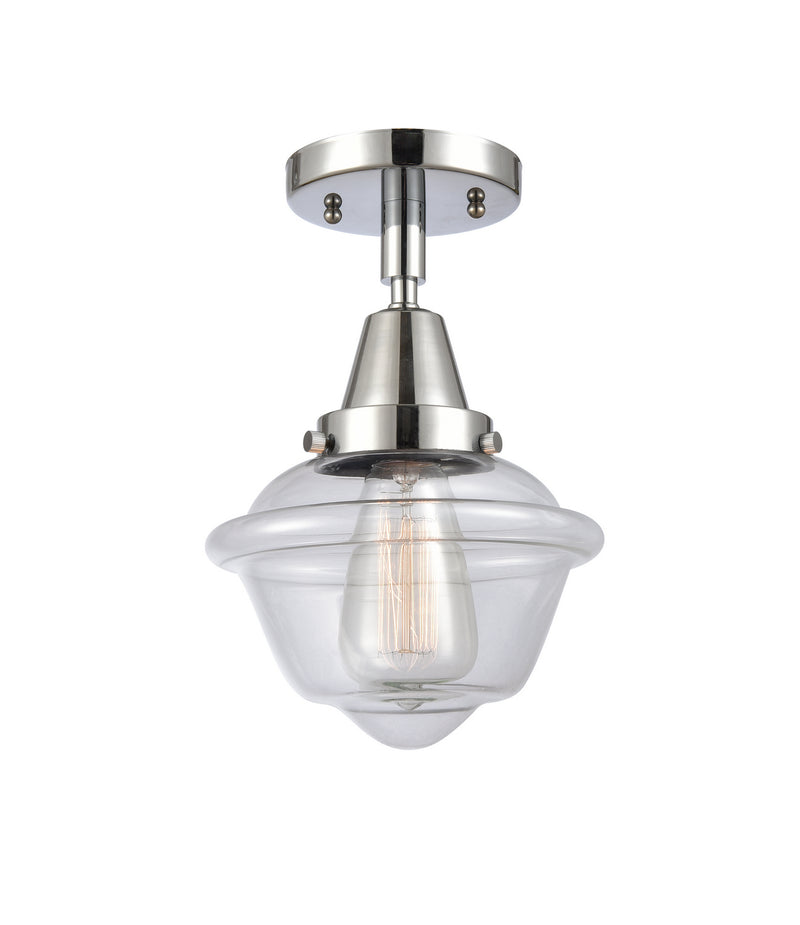 Innovations 447-1C-PC-G532 One Light Flush Mount, Polished Chrome