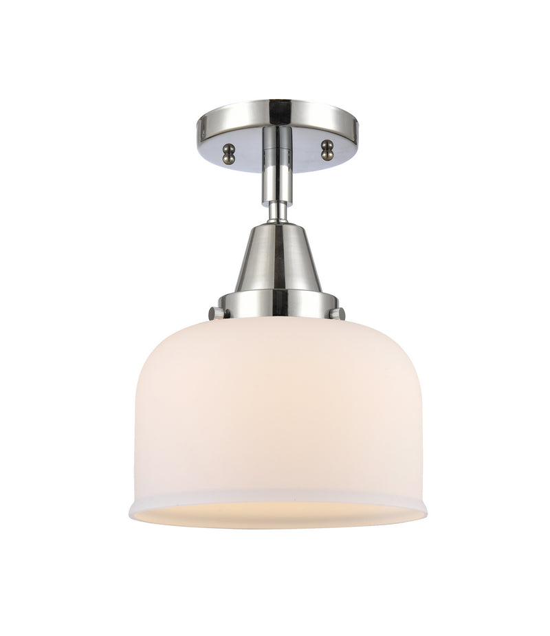 Innovations 447-1C-PC-G71 One Light Flush Mount, Polished Chrome