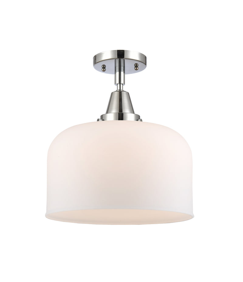 Innovations 447-1C-PC-G71-L One Light Flush Mount, Polished Chrome