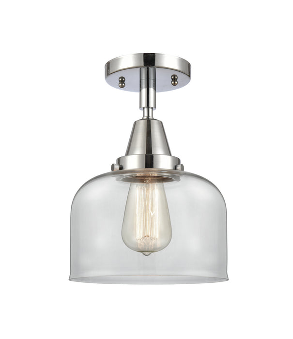 Innovations 447-1C-PC-G72 One Light Flush Mount, Polished Chrome