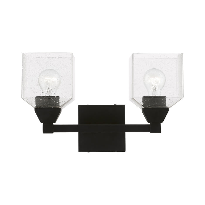 Livex Lighting 10382-04 Two Light Vanity Sconce, Black