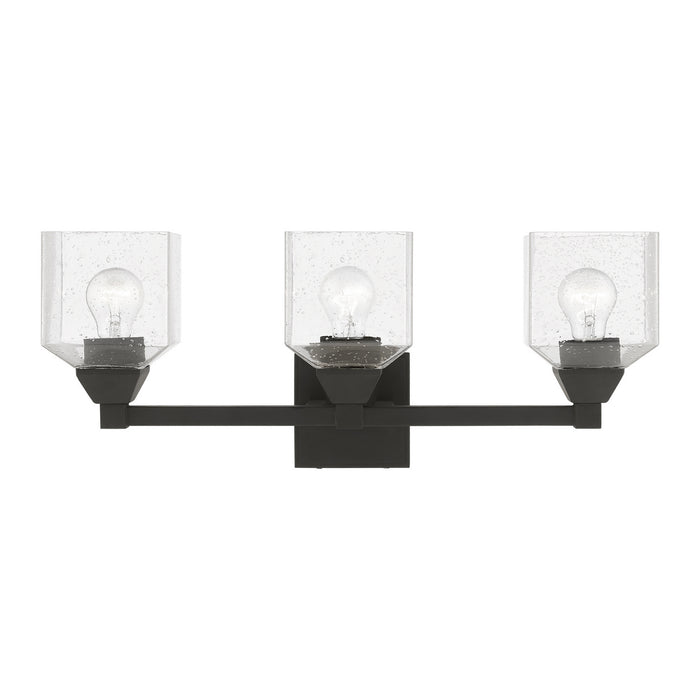 Livex Lighting 10383-04 Three Light Vanity Sconce, Black