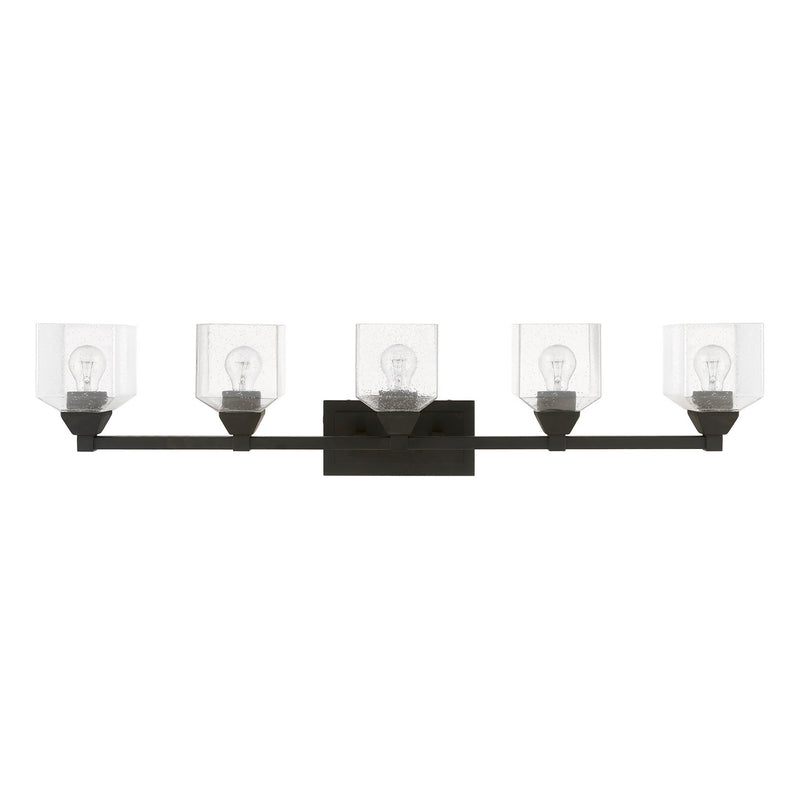 Livex Lighting 10385-04 Five Light Vanity Sconce, Black