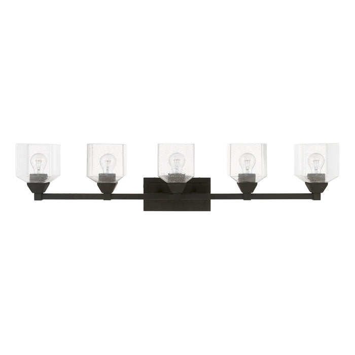 Livex Lighting 10385-04 Five Light Vanity Sconce, Black
