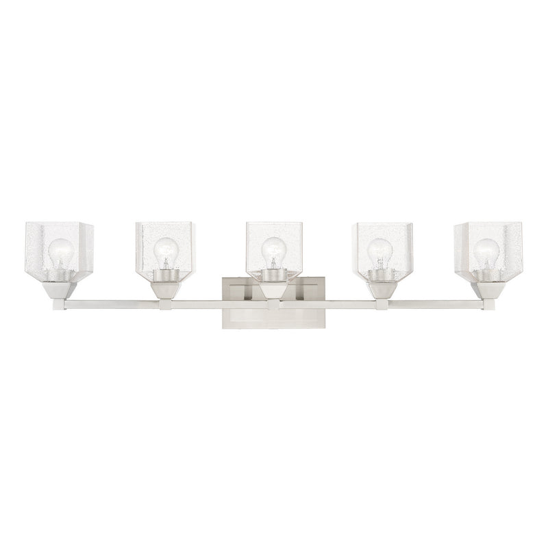 Livex Lighting 10385-91 Five Light Vanity Sconce, Brushed Nickel