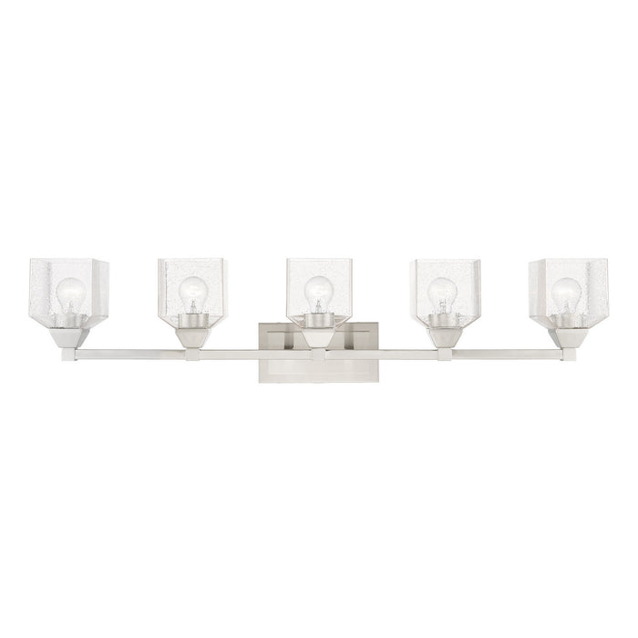 Livex Lighting 10385-91 Five Light Vanity Sconce, Brushed Nickel