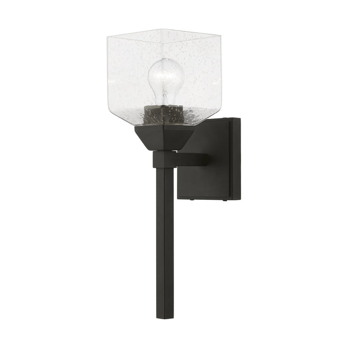 Livex Lighting 10389-04 One Light Vanity Sconce, Black