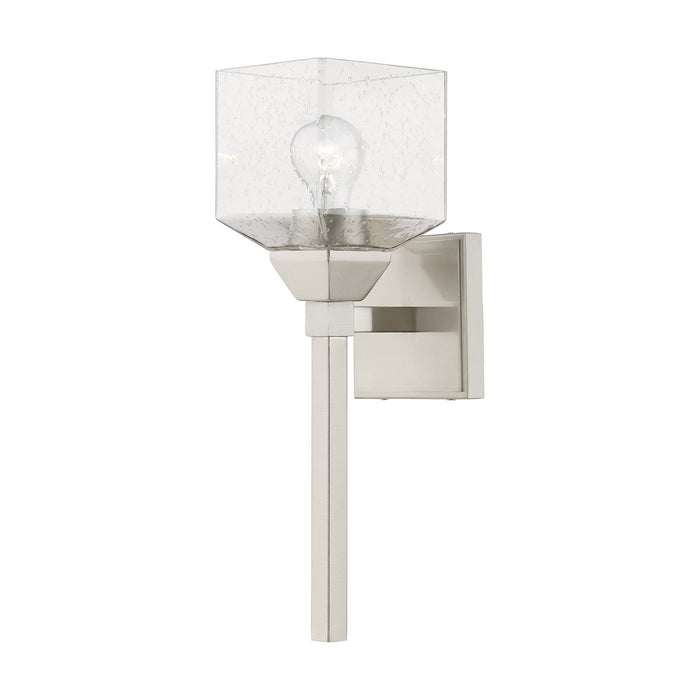Livex Lighting 10389-91 One Light Vanity Sconce, Brushed Nickel