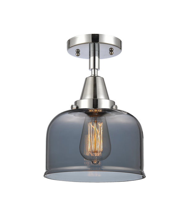 Innovations 447-1C-PC-G73 One Light Flush Mount, Polished Chrome