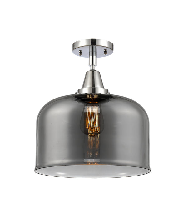 Innovations 447-1C-PC-G73-L One Light Flush Mount, Polished Chrome