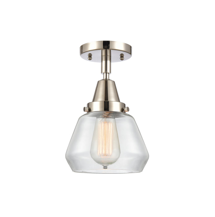 Innovations 447-1C-PN-G172 One Light Flush Mount, Polished Nickel