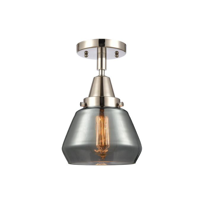 Innovations 447-1C-PN-G173 One Light Flush Mount, Polished Nickel