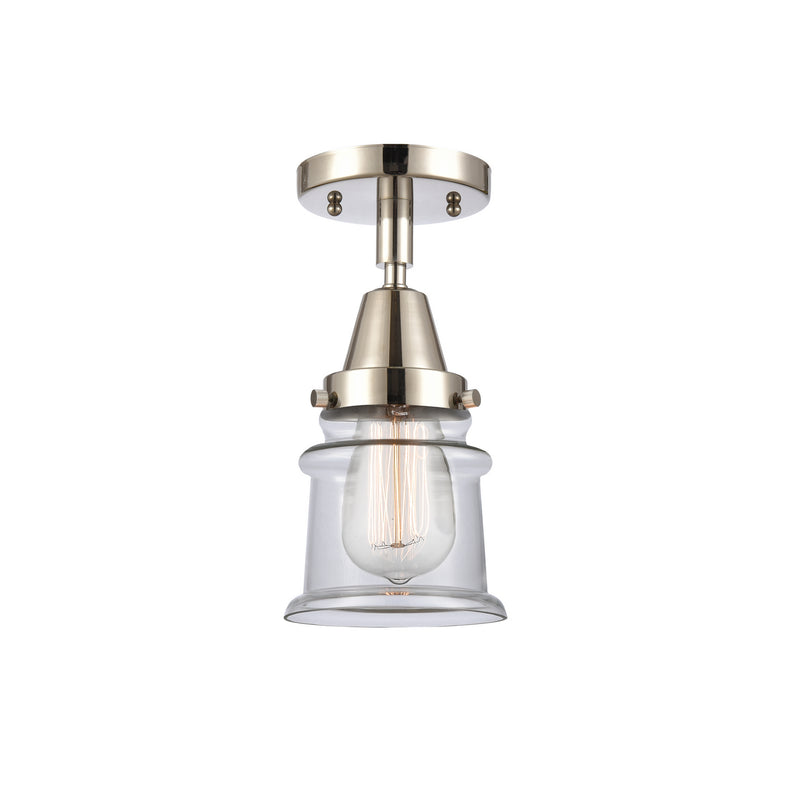 Innovations 447-1C-PN-G182S One Light Flush Mount, Polished Nickel