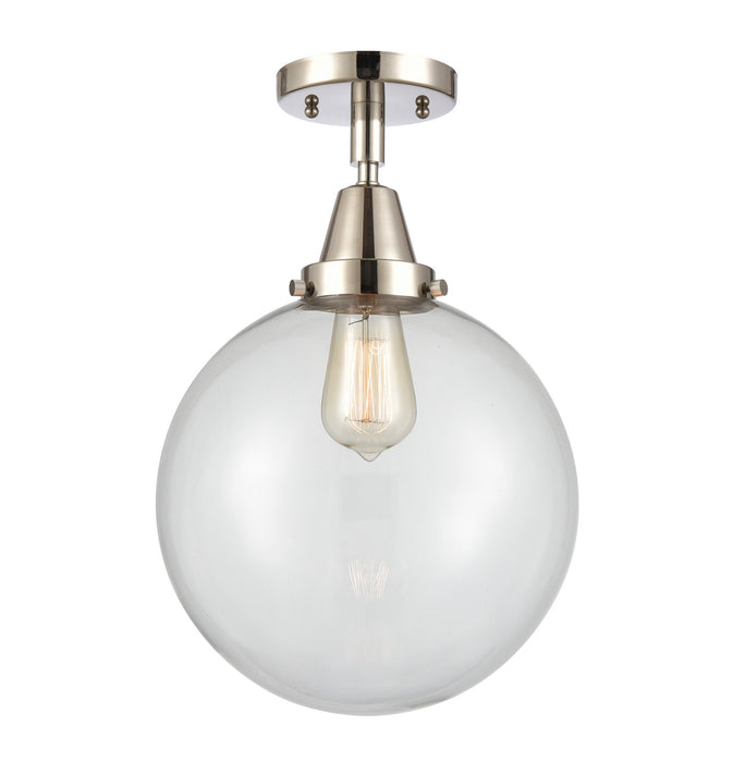 Innovations 447-1C-PN-G202-10-LED LED Flush Mount, Polished Nickel