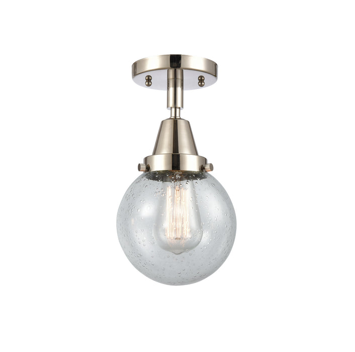 Innovations 447-1C-PN-G204-6-LED LED Flush Mount, Polished Nickel