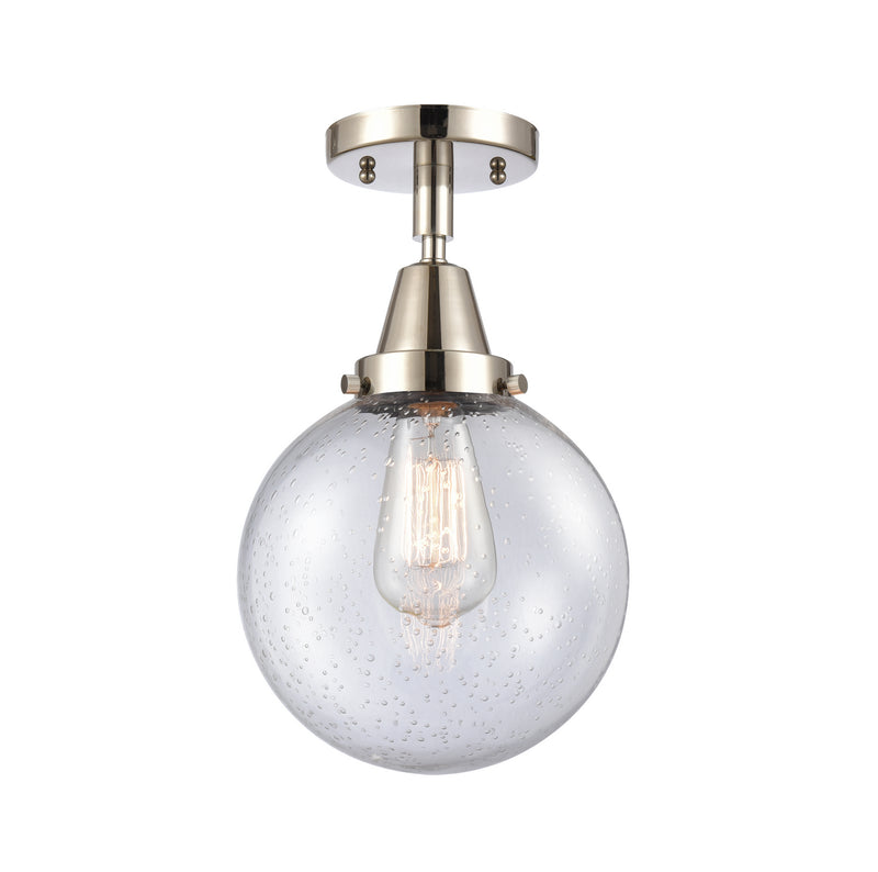 Innovations 447-1C-PN-G204-8-LED LED Flush Mount, Polished Nickel