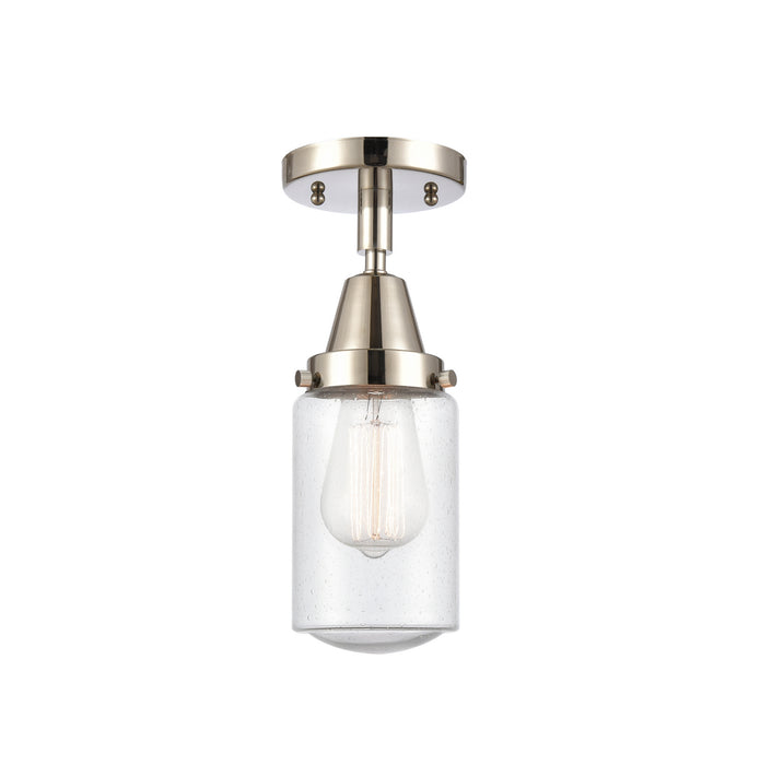 Innovations 447-1C-PN-G314 One Light Flush Mount, Polished Nickel
