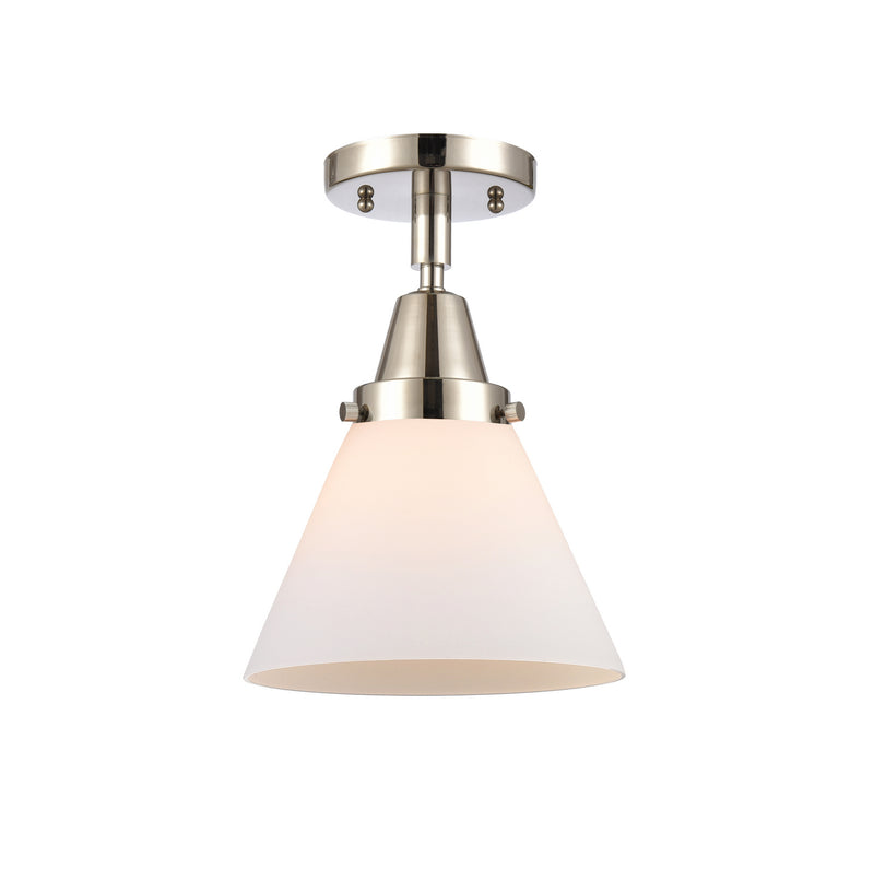 Innovations 447-1C-PN-G41 One Light Flush Mount, Polished Nickel